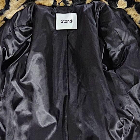 STAND STUDIO Faux Leopard Coat size S - Picture 11 of 14